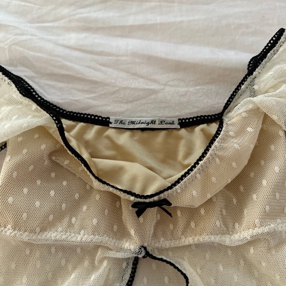 the midnight lamb lace babydoll top - Picture 2 of 2